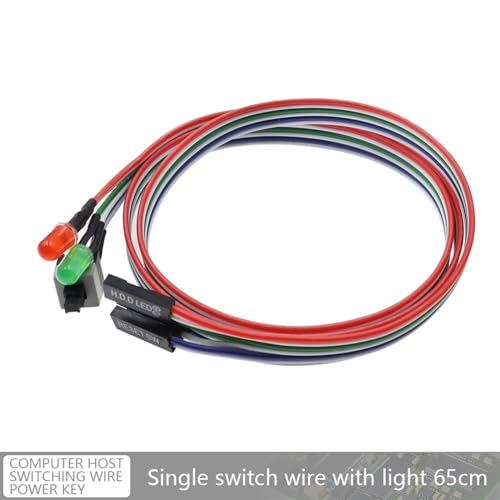 Connexion de câble d'alimentation PC cassé bouton de remplacement avec LED - 2
