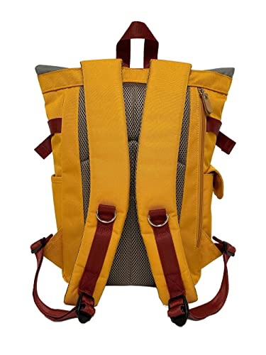 Harvest Label Rolltop Backpack 2.0 Mustard Daypack, Outdoor, Daytrip, Sports, Leisure, Everyday2