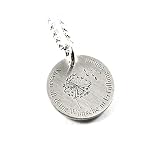 Anhänger mit individueller Gravur Glück & Wünsche Pusteblume Vergänglichkeit Symbol des Neubeginns Loslassen Wünsche Erinnerungen Erinnerung Vergänglichkeit Gedenken mit Kette 925 Silber | PS188KE2