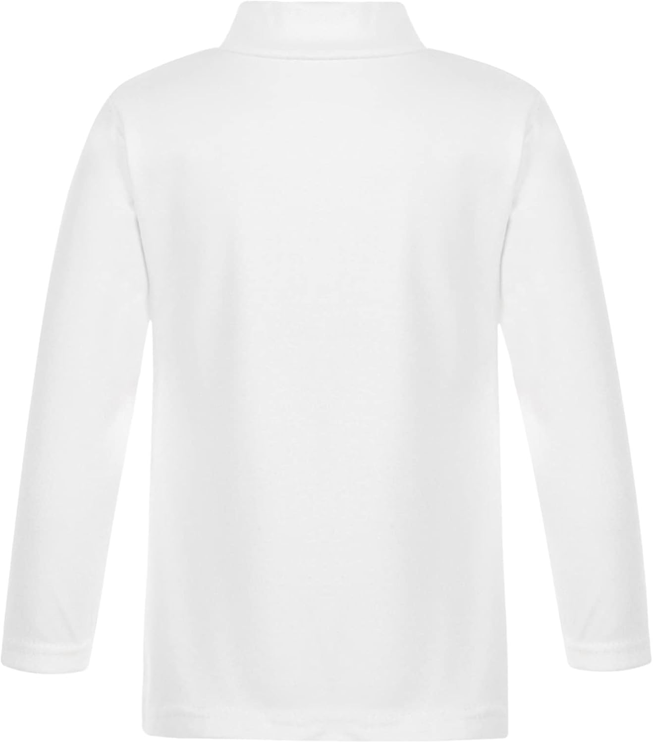 Mufeng Kids Boys Girls Cotton Turtleneck Warm Top Letter Printed Long Sleeves Thermal Underwear Tops Pullover Sweatshirt
