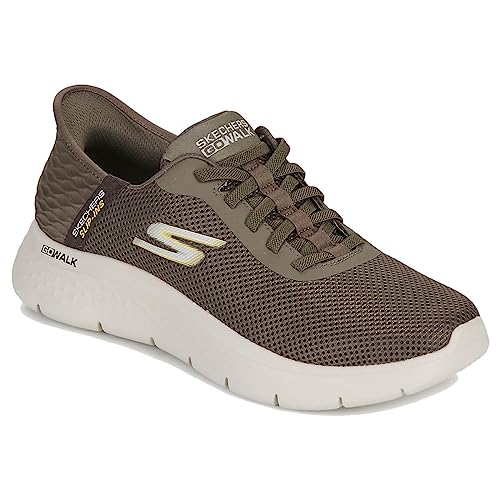 Skechers Herren Go Walk Flex Up Hands Free Slip-ins Sneaker, Braun, 50.5 EU Weit – Ansicht 2