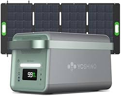 YOSHINO 固体電池 ポータブル電源 セット ソーラーパネル EV搭載電池技術 B2000 SST 1326Wh SP200 200W 小型 大容量 定格出力2000W/最⼤4000W 充放電回数4000以上 放電温