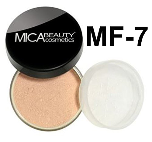 Bundle 2 Items: Mica Beauty Mineral Foundation 9 Gram + Itay Mineral Cosmetics Lipstick Assorted Colors (MF-7 Lady Godiva)