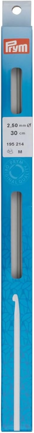 Prym Tunisian Crochet Hook, Aluminium, Grey, 2.5 mm