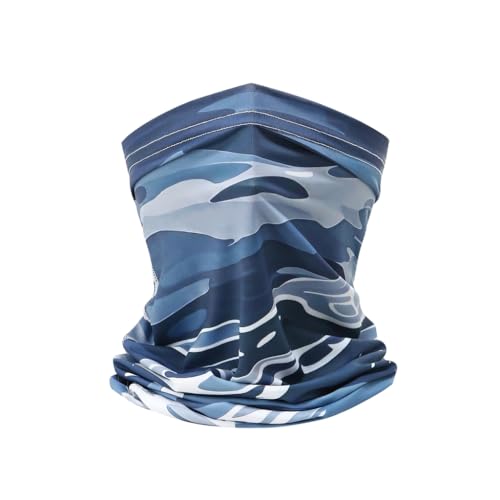 Sun Protection Neck Gaiter, UV Face Cover for Fishing & Hiking gy | UPF 50+ protection; moisture-wicking fabric; 13-in-1 multi-use; 4-way stretch; non-slip adult fit