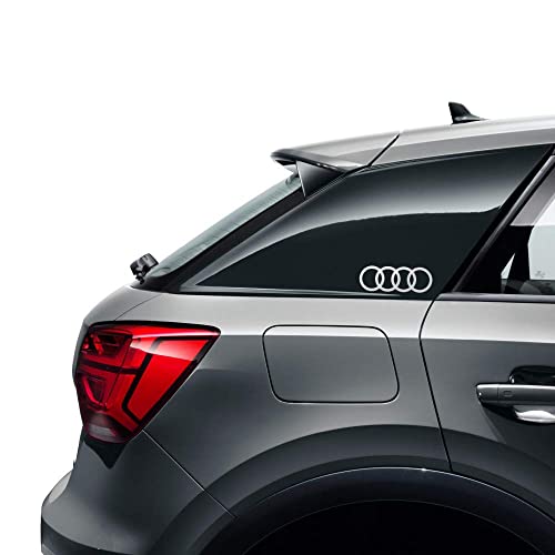 Audi 8W0064317D - Pellicola Decorativa Ad Anelli, Con Logo, Colore: Argento