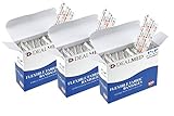 Dealmed Sterile Flexible Fabric Adhesive Bandages – 1x3 Inch – 100/Box - 3 Boxes - Breathable First Aid Strip Pack - Soft Stretch Wound Patch For Medical, Emergency Kits & Clinic