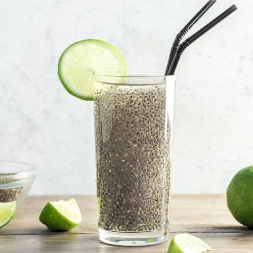 Image of BOKF Chia Seeds Natural & Raw | Rich in Omega-3, Fiber & Protein | Weight Management, Detox Drinks & Healthy Diet Superfood (250 g)