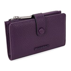 Montana West Women’s Wallet Long Bifold Card Holder RFID Blocking with Zipper Coin Pocket