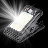 Solarleuchte für Garten, 1200 mAh, Akku mit Bewegungsmelder, wasserdicht, tragbar, Solar-Sicherheitslicht für Zäune, für Pfad, Hinterhof, Garten, Pfad, Terrasse, Balkon