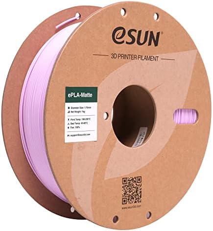 eSUN Upgraded Matte PLA Filament 1.75mm, Matte PLA 3D Printer Filament, Shine-Free Color, Frosted Texture, 1KG Spool (2.2 LBS) 3D Printing Filament for 3D Printers, Matte Light Khaki