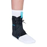 Ossur FormFit Ankle Brace with Figure 8 Strapping &vert; For Post Injury or Preventive Use in Basketball&comma; Soccer&comma; Football&vert; Lightweight Material &vert; Quick Lace Up & Inversion&sol;Eversion Control &vert; &lpar;Large&rpar;