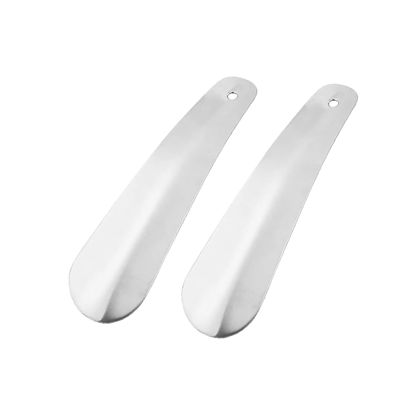 Calzador de Metal Pequeño 16 cm, Calzador de Zapatos Portátil, Diseño Curvo