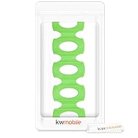 kwmobile 1x Faltbarer Flaschenhalter Kühlschrank Schrank - 31 x 9,5 x 1,0cm - Silikon Flaschenablage Stapelhilfe in Grün – Ansicht 7