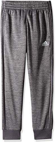 adidas Boys' Little Fleece Jogger Pant, Focus Grey Five Heather, 4