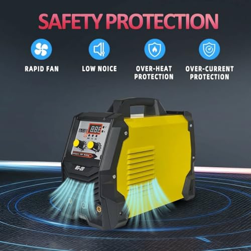 CUBEWAY 250A Gasless Flux Core MIG Welder 110V MIG Welder Flux MIG/Lift TIG/Stick 3 in 1 Welding Machine IGBT DC Inverter with Digital Display & Synergic Control — view 3