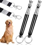 ValueBargain 2 Pack Dog Whistle, Ultrasonic Silent...