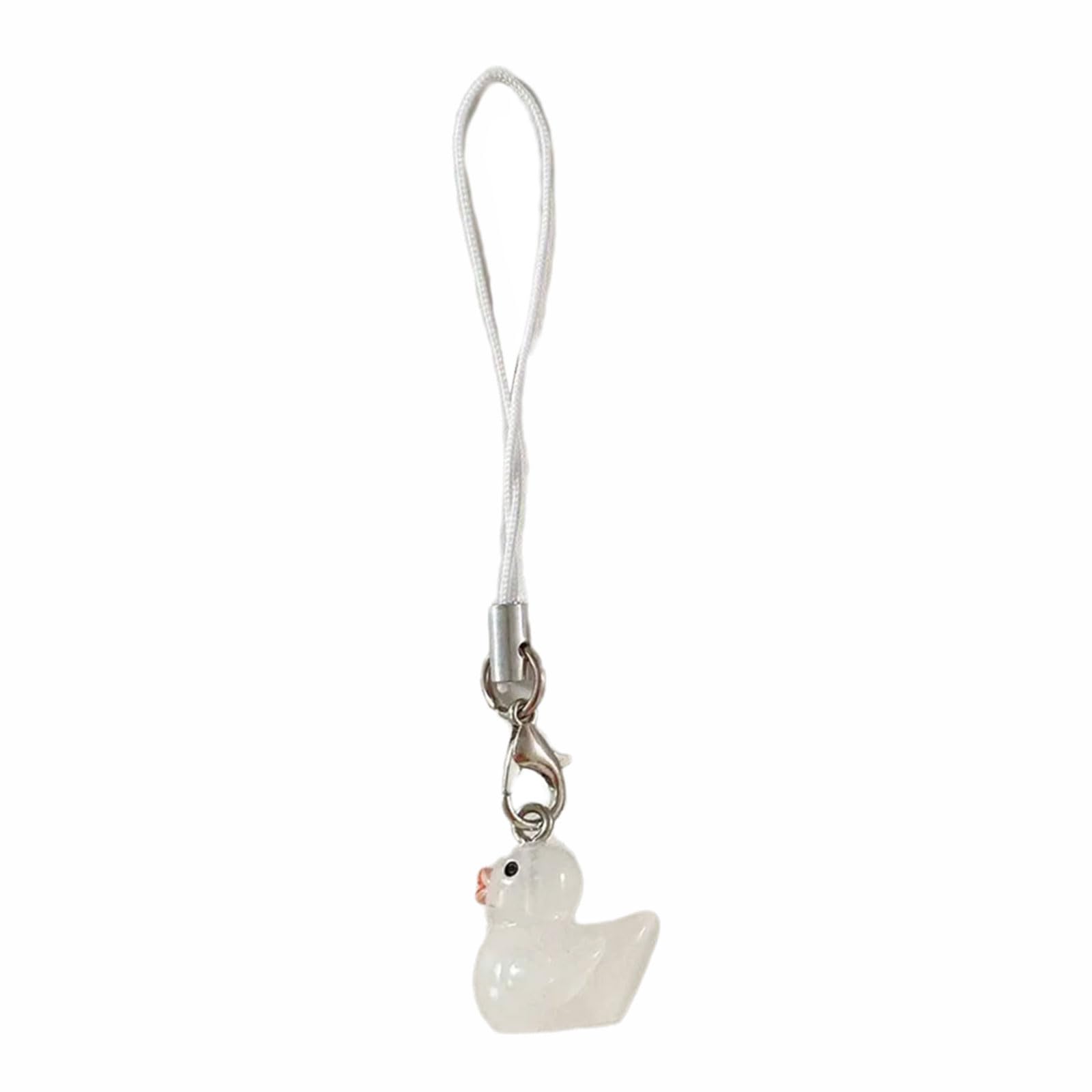 NEWFT Charm Fluorescent Keychain Charm Pendant Sturdy Acrylics Portable Phone Hanging Ornament for All Ages Outfits