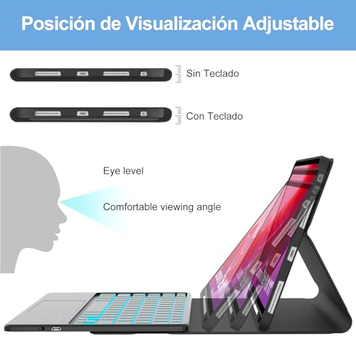 Teclado Bluetooth Lenovo Tab M11 para estudiar y trabajar en cafeterías 5