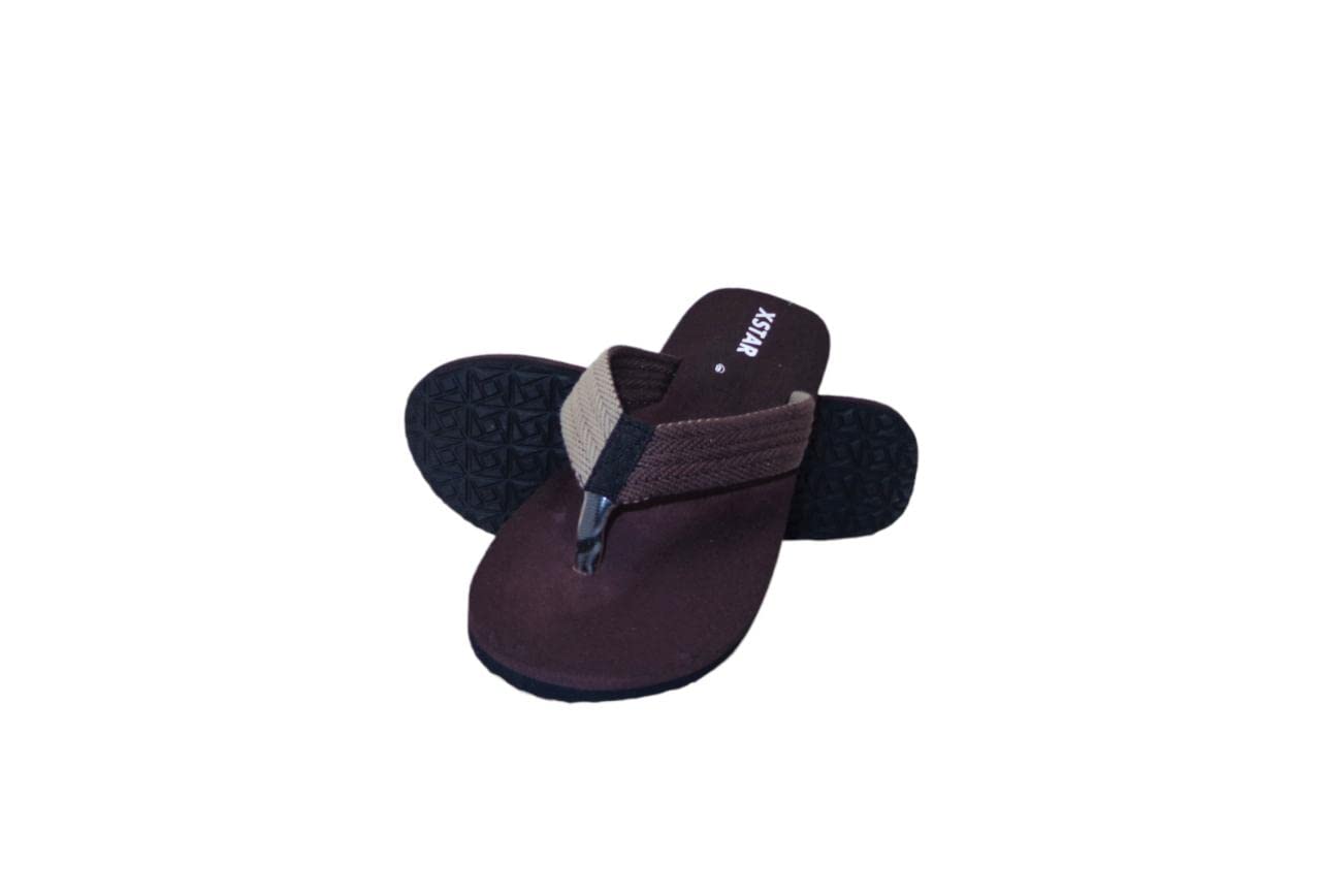 Xstar Eco Flip Flops for Men | Comfortable Indoor Outdoor Fashionable Slippers for Men And Boys (Brown Cream, numeric_11) (B0BGF2D939) Amazon Price History, Amazon Price Tracker