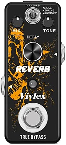 Vivlex 9V AC/DC 0.5A Pedal Power Supply Adapter Tip Negative Sleeve Positive Source Wall Charger for Guitar Effects