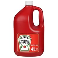 Heinz Tomato Ketchup Tomato Sauce No Preservatives or Sweeteners Dipping Condiment Catering Bulk Bottle 4L