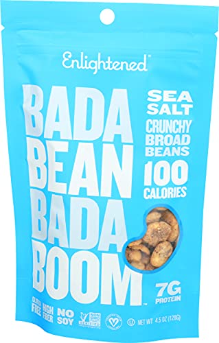 Enlightened Plant Protein Bean Snacks Sea Salt, 4.5 Oz #TOP3