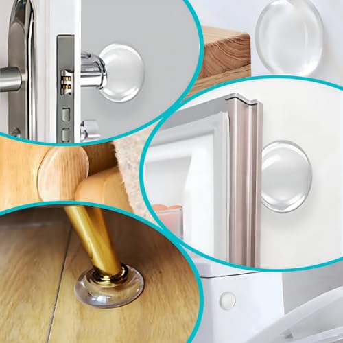 Efbock Lot de 6 protections murales en silicone pour la maison ou le bureau – vue 2