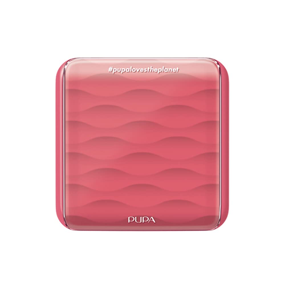 Pupa Milano Make-Up Palette S, 003 Coral, 0.28 oz - 7 Pan Eyeshadow Palette and Blush Palette with Matte, Shimmer Finish - Blendable Velvety Texture - Compact Travel-Friendly - Talc-Free Eye Makeup