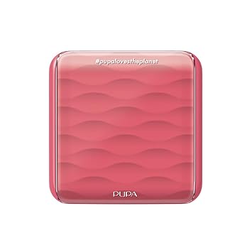Pupa Milano Make-Up Palette S, 003 Coral, 0.28 oz - 7 Pan Eyeshadow Palette and Blush Palette with Matte, Shimmer Finish - Blendable Velvety Texture - Compact Travel-Friendly - Talc-Free Eye Makeup