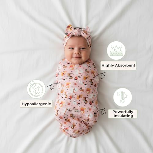Image of Swaddles for Newborns Baby Blanket Set Ultra-Soft 95% Bamboo Viscose Baby Swaddle for 0-3 Months | Newborn Essentials Must Haves Bamboo Viscose Swaddle Blankets