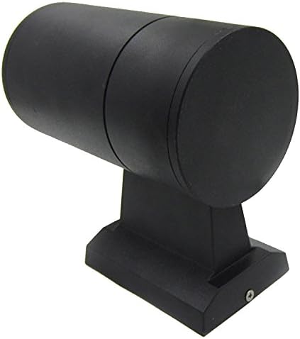 LUMINTURS(TM 3W 3.5-Inch LED COB Wall Sconces Outdoor Waterproof Light Black Finish Warm White