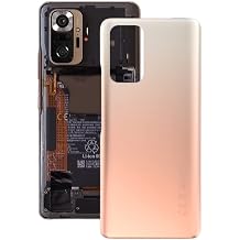 Back Cover Battery Back Cover for Xiaomi Redmi Note 10 Pro Max/Redmi Note 10 Pro 4G / Redmi Note 10 Pro M2101K6P M2101K6G M2101K6I M2101K7AI M2101K7AG Gold