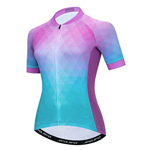 Camiseta de ciclismo para mujer, manga corta, camiseta de ciclismo de montaña para mujer, ropa de ciclismo, camisetas de ciclismo S-3XL, 1t2004, S