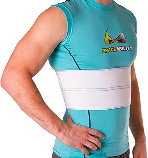 BraceAbility Broken Rib Brace | Elastic Chest Wrap Belt for Cracked, Fractured or