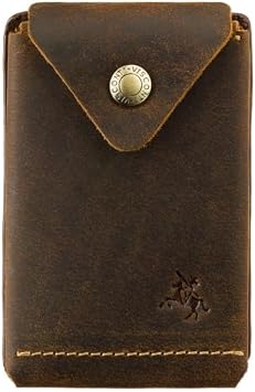 VISCONTI Raw Collection Hiroto Leather Micro Card/Cash Wallet Oil Tan
