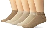Dockers Men's 5-Pack Cushion Comfort Sport Low Cut Socks