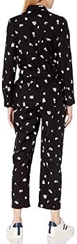 Lucky Brand Women's Logan Stripe Jumpsuit - Long Sleeve Button Up With Tie Waist - View #12