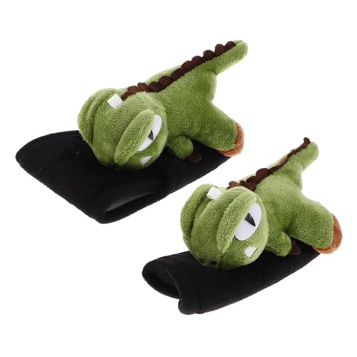 GLEAVI 2pcs Cute Dinosaur Gear Shift Knob Cover Car Gear Shift Protector Cover Easy to Install Automotive Accessories for Compatibility Adorable Cartoon Design
