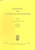  ZEITSCHRIFT FÜR PAPYROLOGIE UND EPIGRAPHIK, BAND 9, HEFT 2, 1972. HERAUSGEGEBEN VON LUDWIG KOENEN UND REINHOLD MERKELBACH. DEUX NOMS DE METIERS EN -aç DANS L\'ANTHOLOGIE.