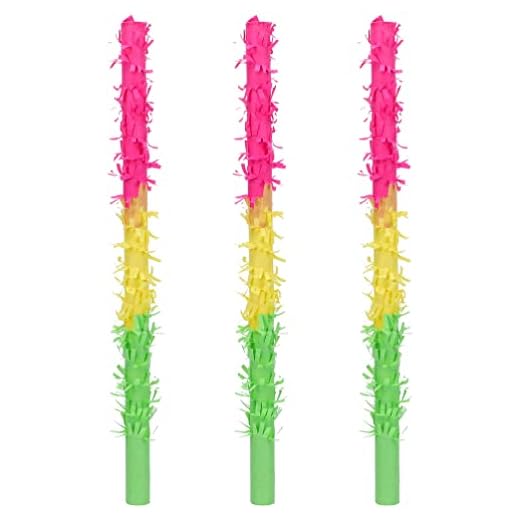 Toyvian 3 Pecas Barulho De Aniversário Festa De Natal Brinquedos De Presépio Para Crianças Palitos De Jogo Pinata Barulho De Festa Jogos De Pinhata Confete Acerte a Bola Papel Filho