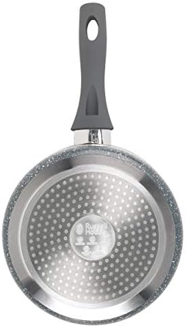 Russell Hobbs RH00845EU7 18cm rondel, kolekcja Nightfall, wnętrze z nieprzywierającego niebieskiego marmuru, płyta indukcyjna bezpieczna, lekka i łatwa w manewrowaniu, wygodny uchwyt, aluminium