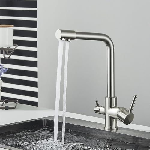 Robinet d'évier de cuisine à purification et rotation 360 pour eau potable saine