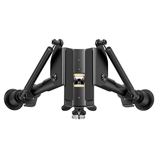 XAegis 2 in 1 Bipod 6 Inch to 9 Inch Adjustable Rifle Bipod with Picatinny MLOK Keymod Rail Mount Adapter Included - Thumbnail 5