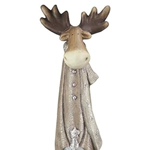 Northlight 30 Brown and Silver LED Lighted Reindeer Christmas Tabletop Figurine