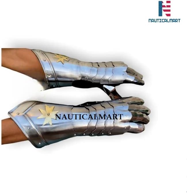Medieval Knight Gauntlets Armour Fully Functional Finger Armor Cosplay LARP