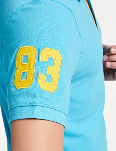 Image of Deniklo Men Cotton Rich Regular Fit Solid Polo T-Shirt | Men's Best T Shirt |Half Sleeves Casual T-Shirt |Classic Plain T-Shirt | Collar T Shirt|Polo T-Shirt for Men (Available in Plus Size)