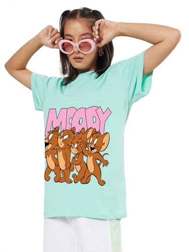 Image of Bewakoof Official Tom & Jerry Merchandise Women's Graphic Print Boyfriend Fit T-Shirt