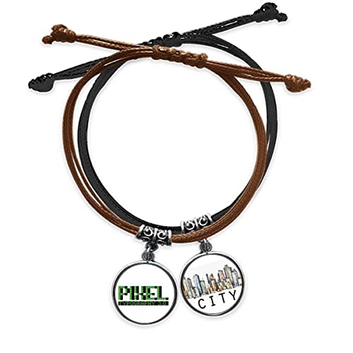 Bracelet cuir Typographie 3.0 pour un style urbain quotidien