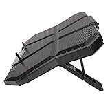 PORTS USB : le coussin de refroidissement pour ordinateur est équipé de 2 ports USB, port fournit une alimentation continue au coussin de refroidissement, tandis que l'autre port est utilisé pour connecter une souris, clavier ou autre appareil. La grande maille métallique offre une excellente dissipation de la chaleur.